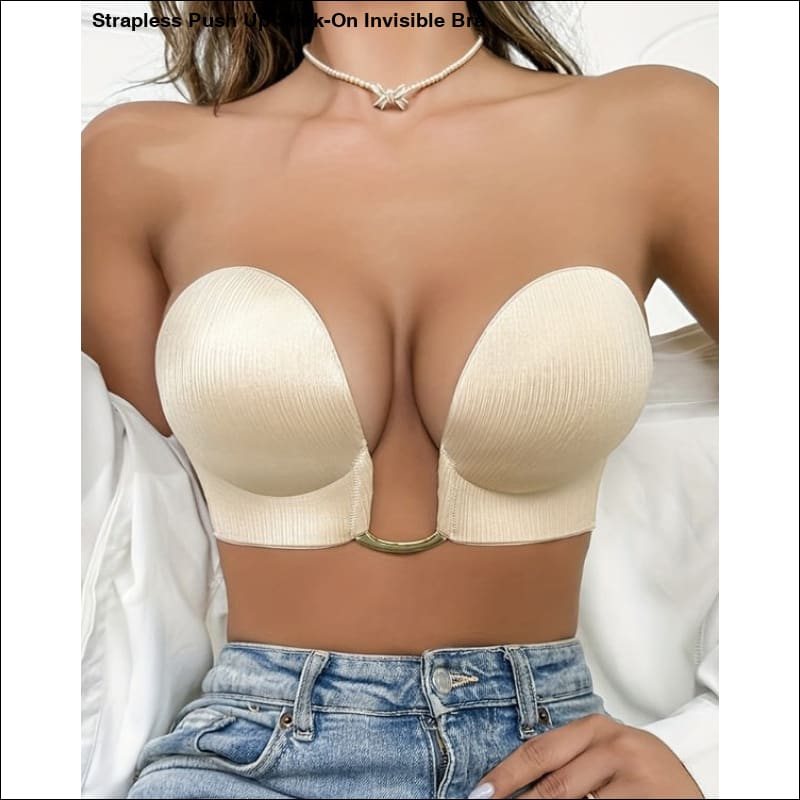 Strapless Push Up Stick-On Invisible Bra