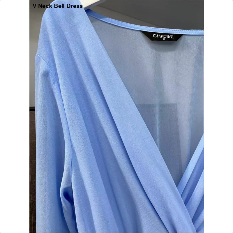 V Neck Bell Dress
