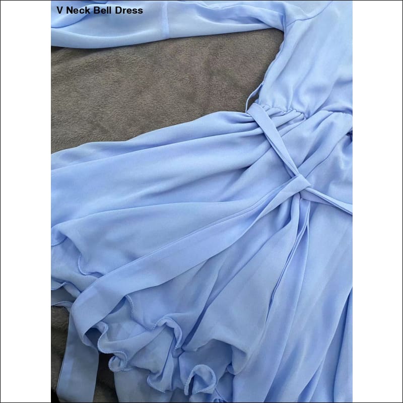 V Neck Bell Dress