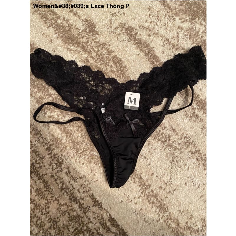 Women's Lace Thong Panty